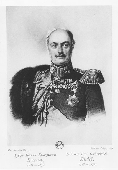 Conte Pavel Dmitrievich Kiselyov da Franz Krüger